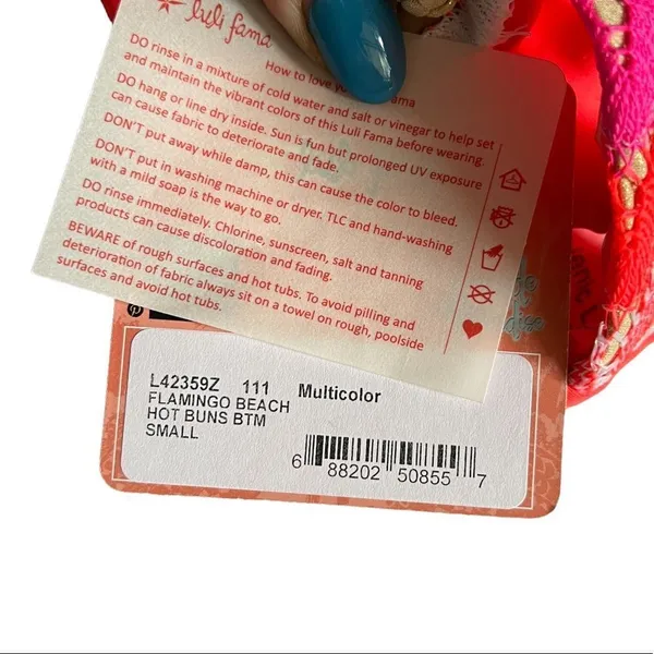 Luli‎ Fama Flamingo Beach Hot Buns Bikini Bottom nwt - Image 4