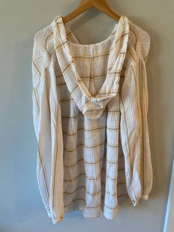 Free People Rolling Clouds Hooded Blouse - Image 7