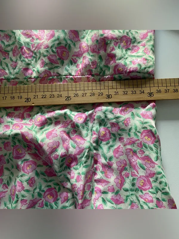 Zara Floral Mini Floral Coquette Preppy Dress‎ Romantic size Large - Image 9