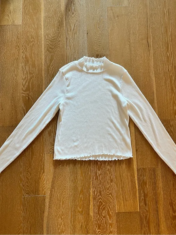 American Eagle XL ribbed white top. Barely used - Image 4