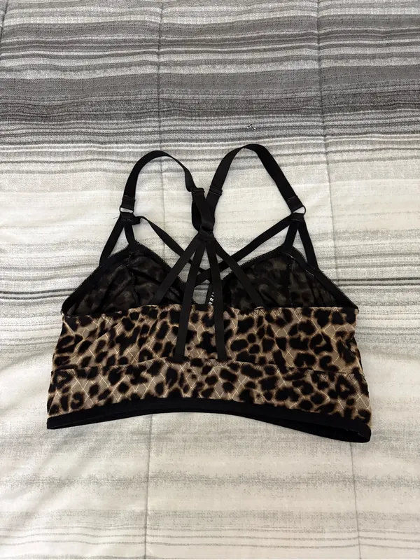 torrid Leopard-Print Strappy Bralette - Brown/Black - Image 2