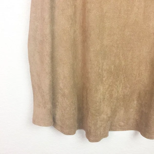 • MITTOSHOP • Brown Faux Suede Dress w/Pockets - Image 3
