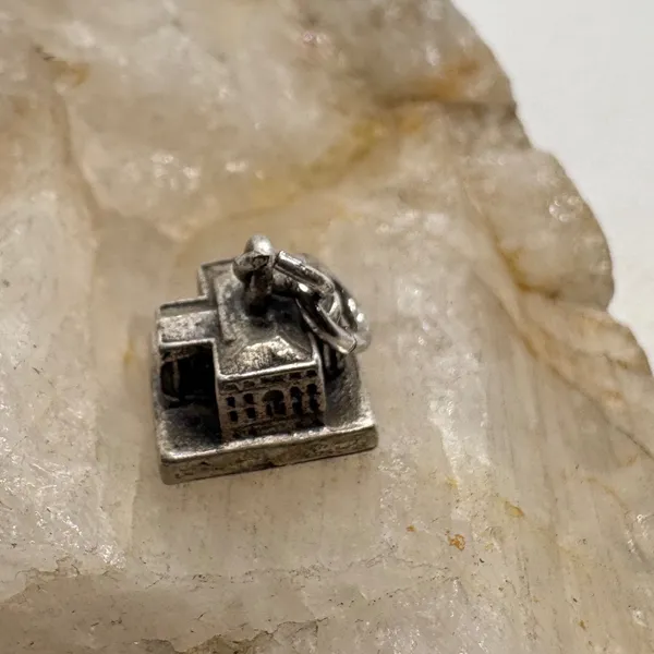Vintage Sterling Silver White House Charm Washington DC Souvenir Pendant 925 - Image 5