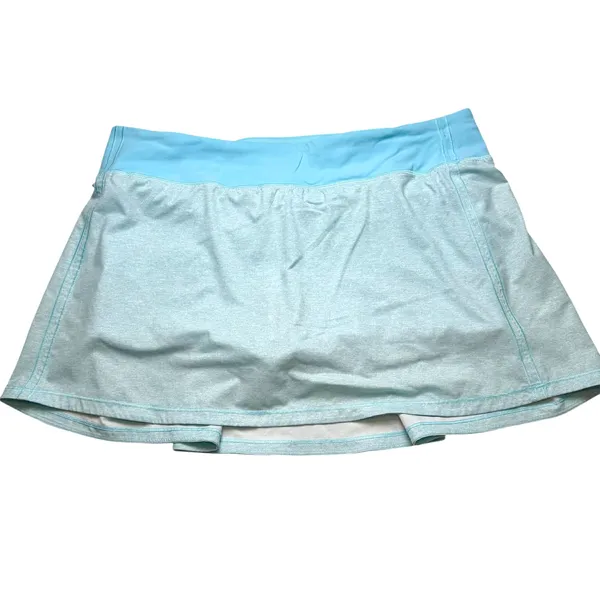Lululemon Pace Rival Mid-Rise Skirt Tall Heather Lux Multi Icing Blue - Image 2