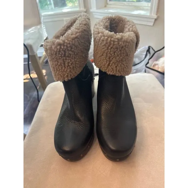 Ugg leather and suede ankle booties - Image 2