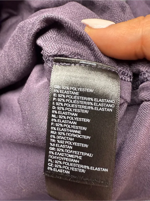 The North Face women's Medium Flashdry Purple Quarter-Zip Performance Top - Image 5