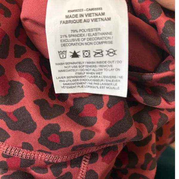 Nike Red Shimmer Dri fit Leggings Small‎ - Image 7