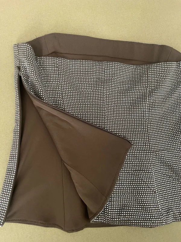 ZARA Strapless Rhinestone Top - Image 4