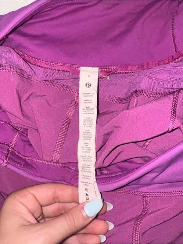 lululemon athletica Magenta-Purple Athletic Shorts - Image 3