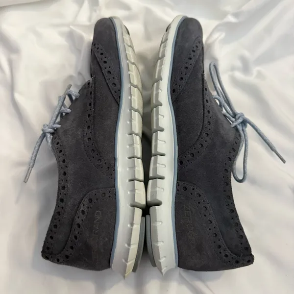 EUC Cole Haan ZEROGRAND Suede Wingtip Oxford Lace-up Shoes - Image 4