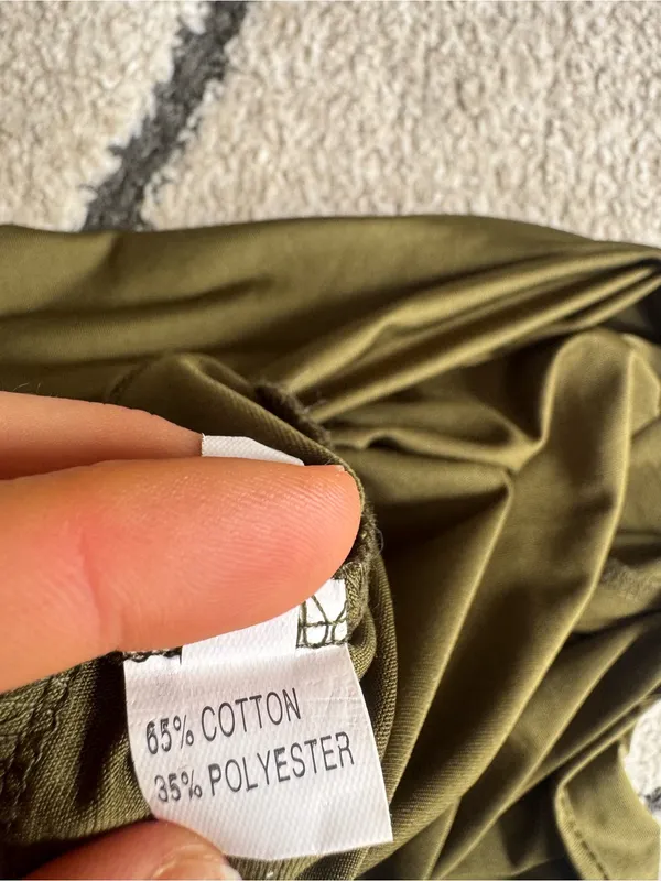 Amazon Olive Green Halter Mini Dress - Image 7