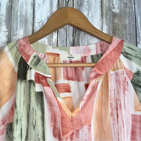 Entro Abstract Printed Blouse •Small - Image 4