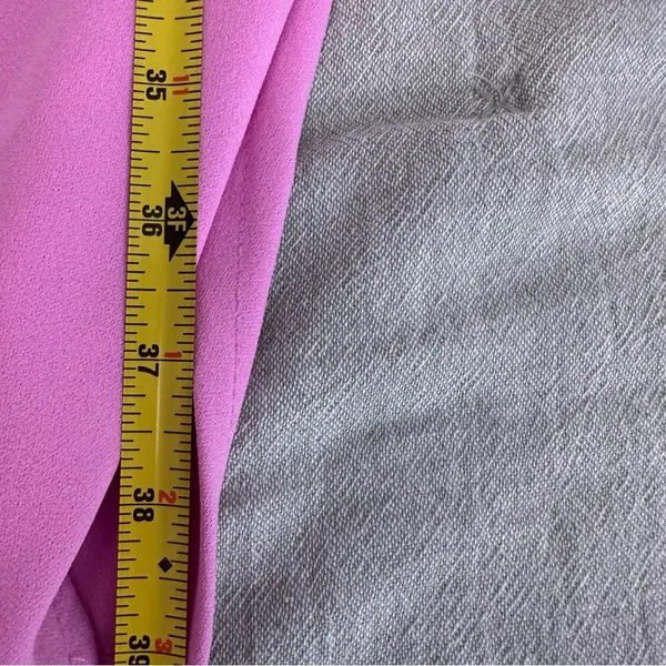 Abercrombie & Fitch Lilac Pink Asymmetrical Ruched Cut Out Midi Dress Size S - Image 10