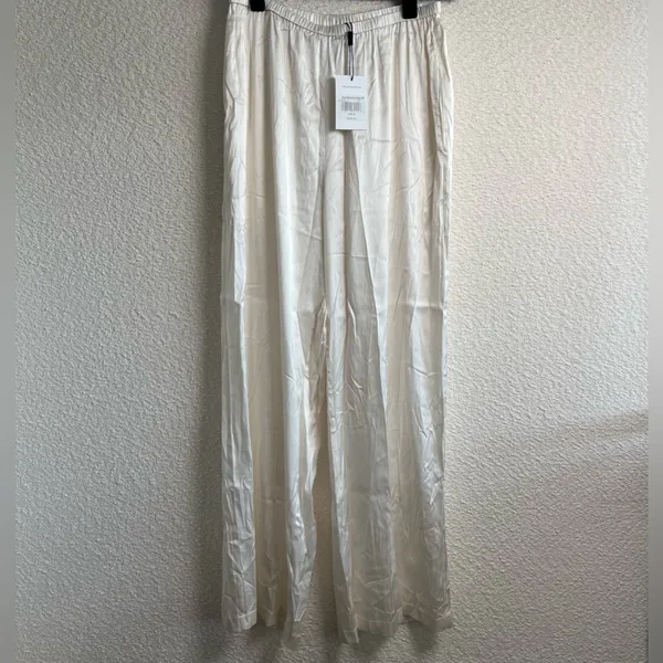 Solid & Striped NWT Women’s Monaco Satin Pant Brule Pants Size Medium‎ - Image 2