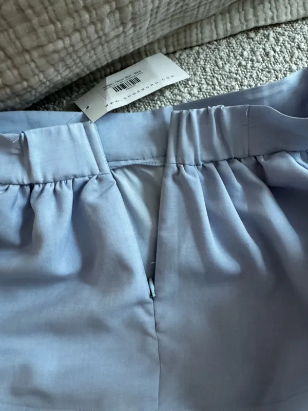 Boutique Teagan Tiered Blue Maxi Skirt - Image 5