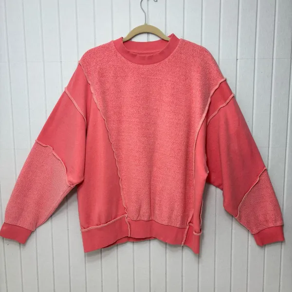 BDG Women's Pink Crew Neck‎ Sweatshirt size L - Image 3
