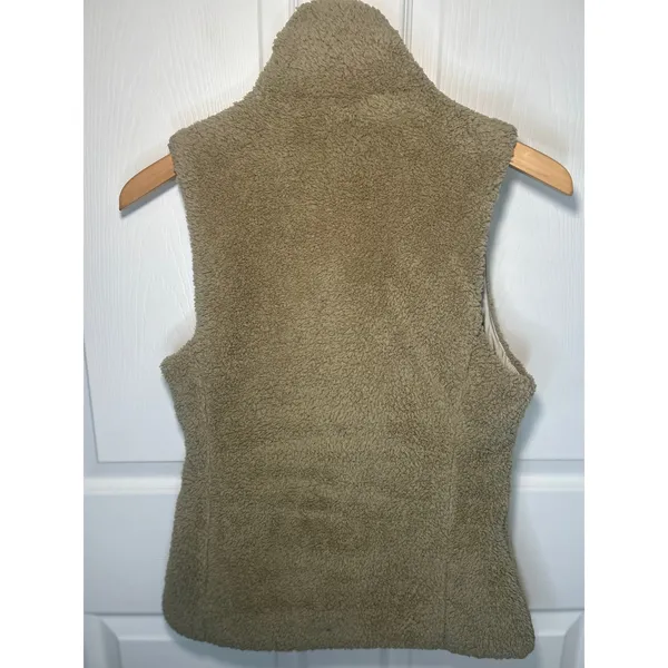 Patagonia Los‎ Gatos Fleece Vest Womens Medium El Cap Khaki Tan Full Zip 25216 - Image 5