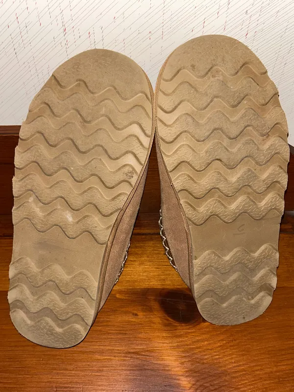 Clarks Topline Webbing Clog Mule Faux Fur Suede Slip On Comfy Casual Shoes Size 8 - Image 9