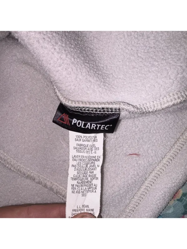 L.L.Bean Women's Polartec Large Fleece Jacket Cozy Regular Outdoor Grey Full Zip - Image 5