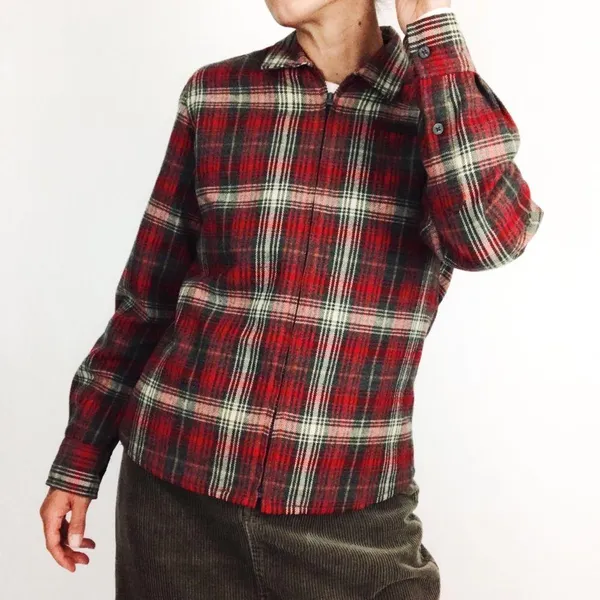 Vintage POLO Jeans Co. Ralph Lauren Quilted Plaid Jacket | Size S - Image 6