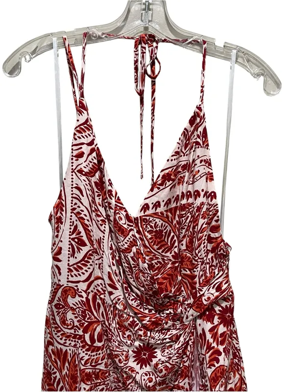 Forever 21 Contemporary Paisley Maxi Dress Blush Rust Women’s Size Large NWT - Image 4