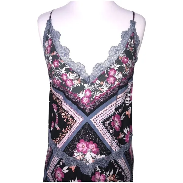 Intimately Free People Stevie Printed Maxi Slip Dress in Graphite Combo Medium - Image 5