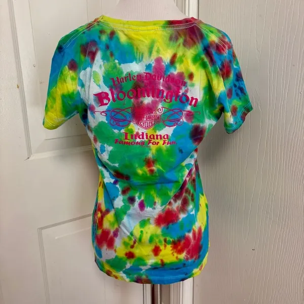 Harley Davidson Tie Dye Tee Bloomington C4* - Image 4