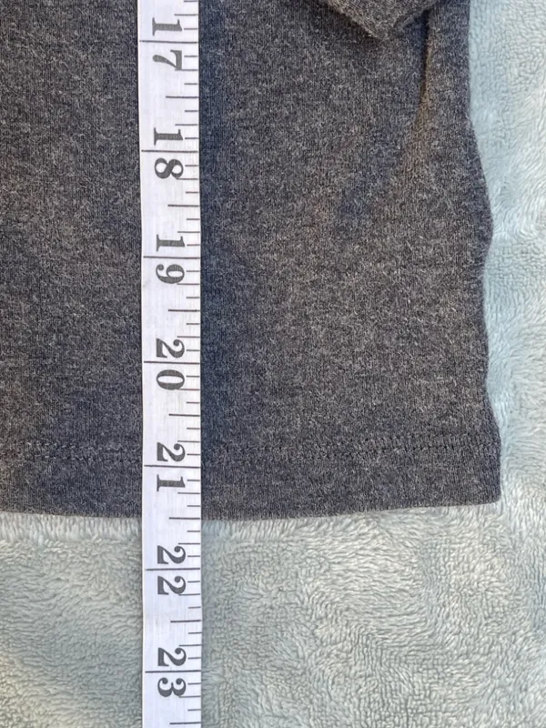 Lauren Ralph Lauren Shawl Collar 100% Cotton Sweater Heathered Gray Preppy M - Image 9