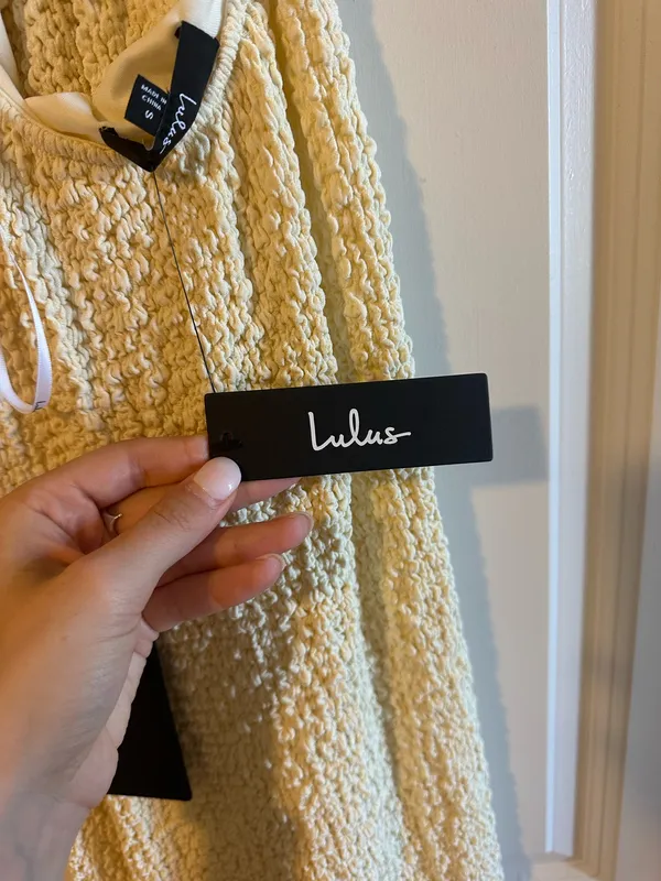 Lulus NWT White Beaded Dress - Image 9