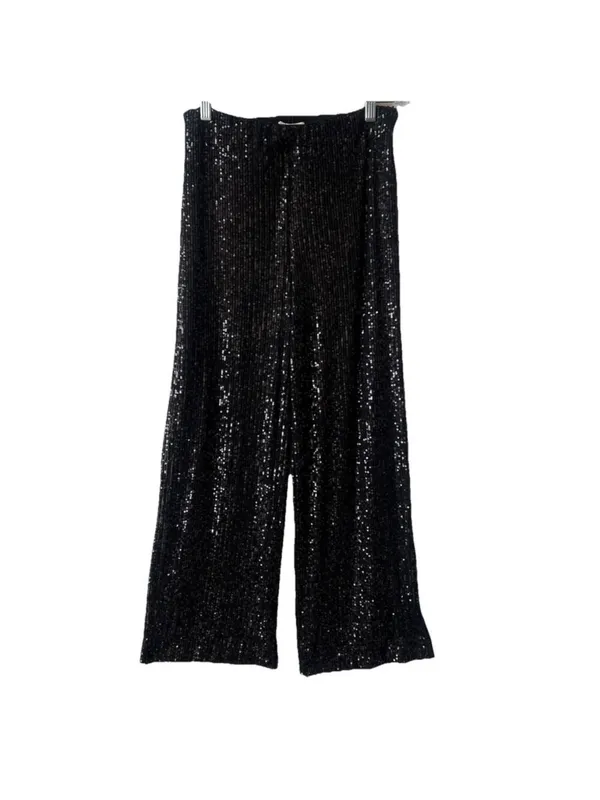 NEW Z SUPPLY skylar sequin pant in black - Image 3