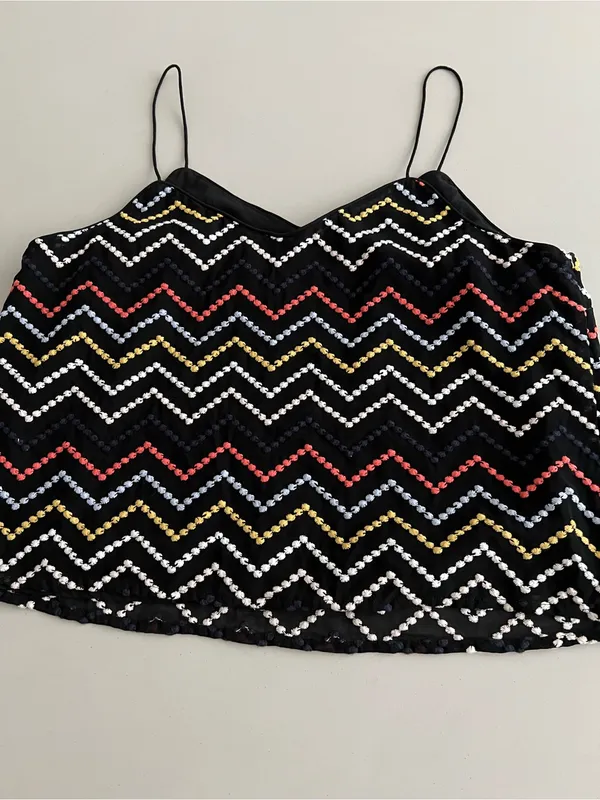Wayf multicolor chevron cami top XL - Image 2