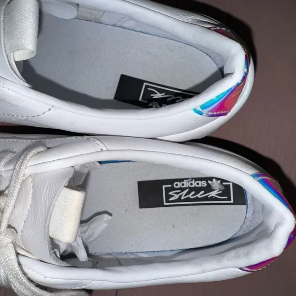 Adidas Sleek Sneakers Leather Cloud White/ Crystal White - Image 4