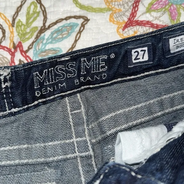 Miss Me denim jeans women's 27 Irene boot cut santa cruz color style JPD1001-12 - Image 6