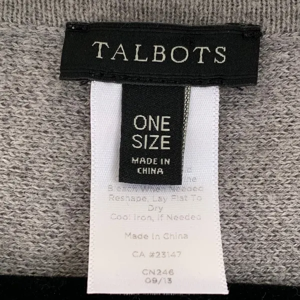 Talbots Colorblock Striped Pullover Poncho Top‎ Crew Neck OS Lagenlook Flowy - Image 6