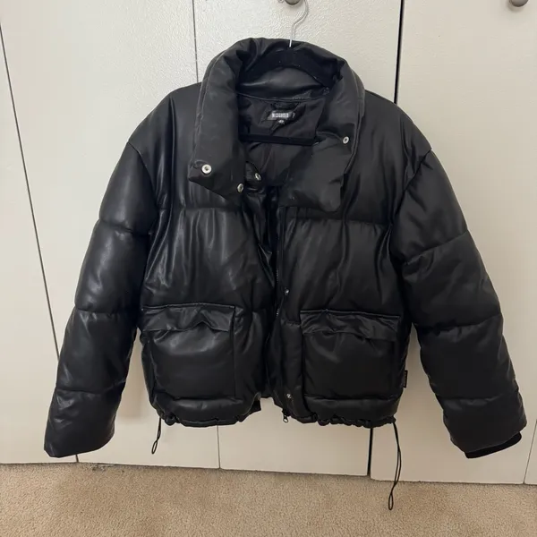 Missguided faux leather puffer - Image 5