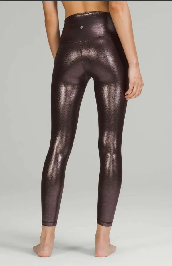 NWT Align HR 25” Legging Shine Foil Print French Press Size 12 - Image 2