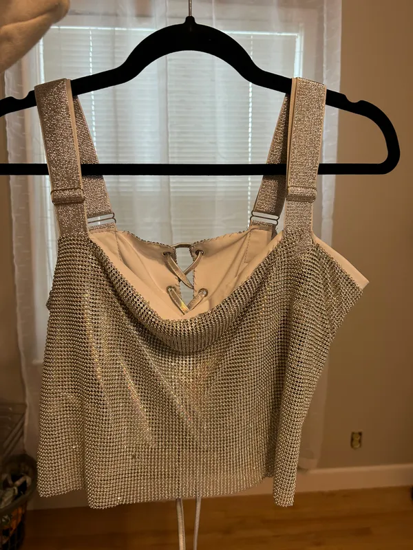 Rhinestone Crop Top - Image 4