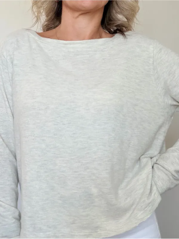 New Project Social T Boatneck Long-Sleeve Top - Image 6