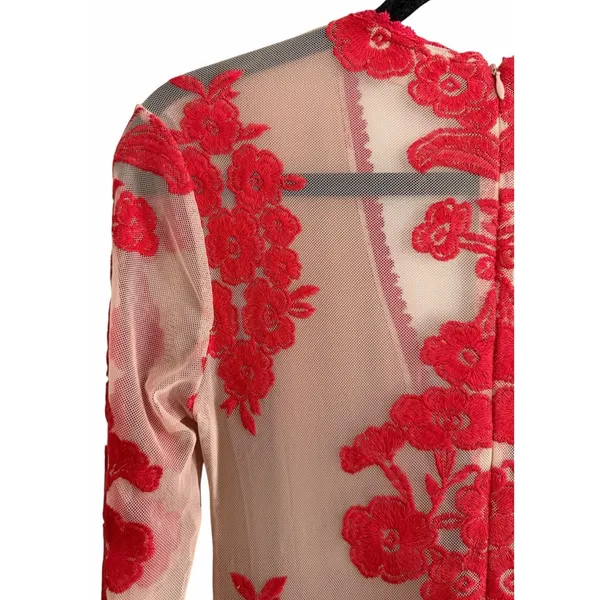 For Love‎ & Lemons Temecula Maxi Dress Red Floral Women's Size Medium - Image 10
