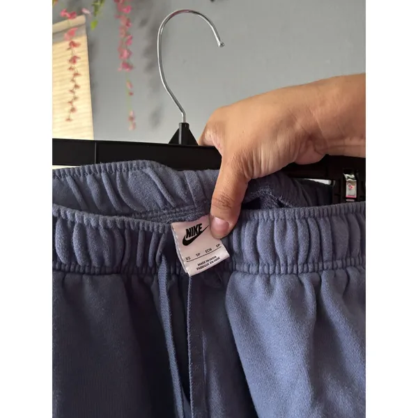 Nike Blue Fleece Jogger Sweatpants – Size XS - Image 3
