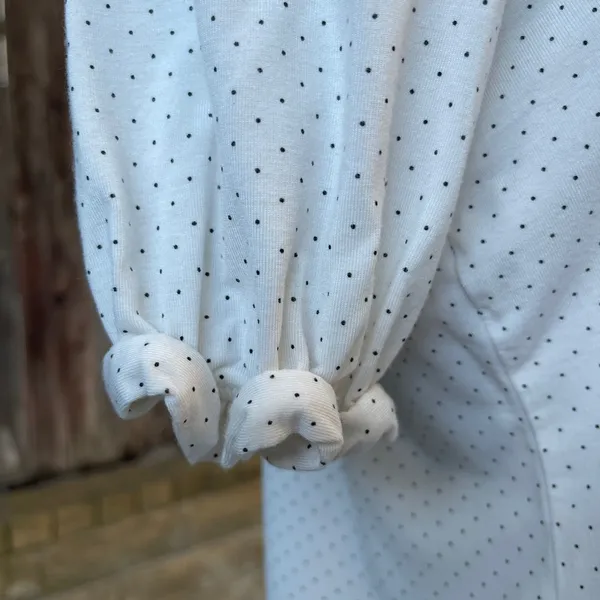 Intimissimi White Polka Dot Button-Up Pajama Top loungewear - Image 4