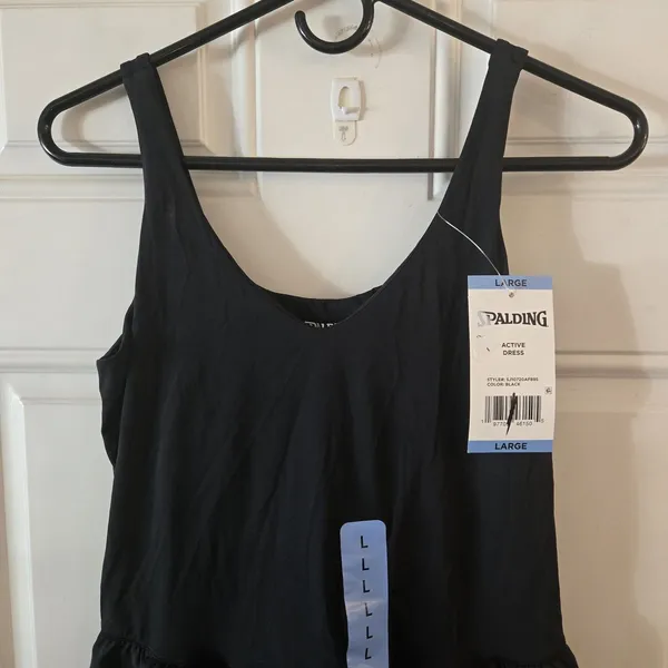 Spalding Active Dress Black Womens Large Athletic Tennis Workout Mini NWT Shorts - Image 8