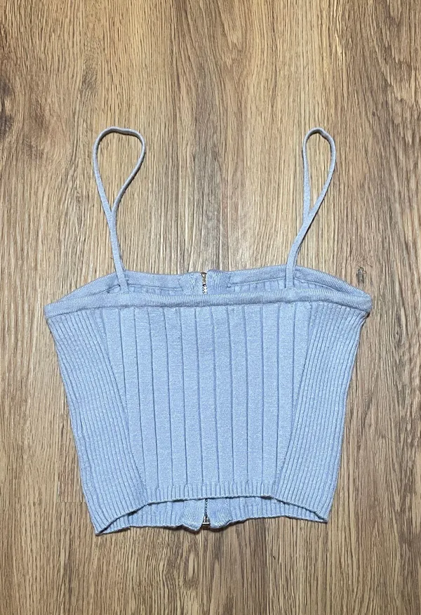 Kendall & Kylie Zip Up Crop Top - Image 3