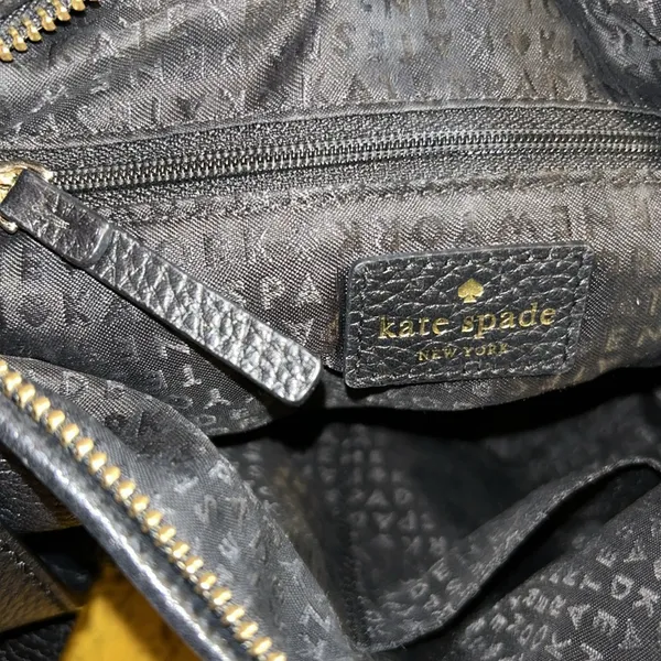 Kate Spade Black Pebbled Leather Crossbody Bag - Image 10