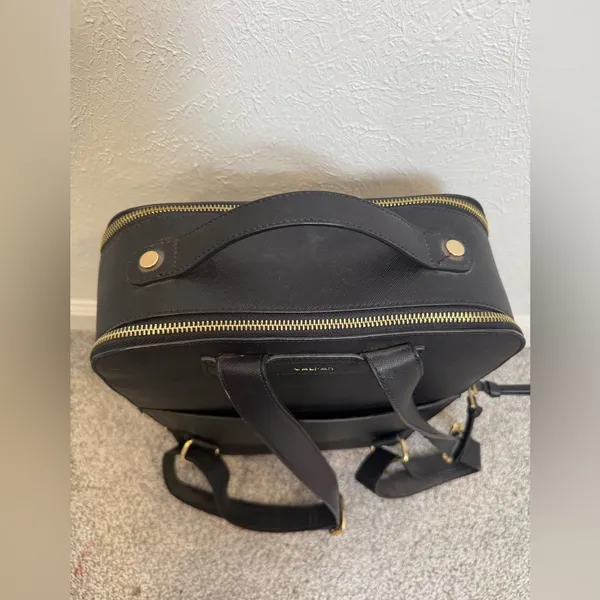 Calpak Kaya Black Laptop Backpack Gold Accents - Image 12