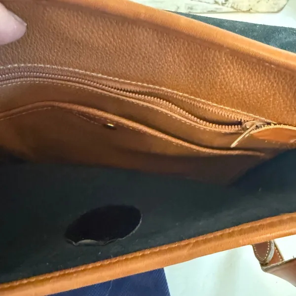Dooney &‎ Bourke All Weather Leather Crossbody Bag Black Vintage Made USA - Image 10