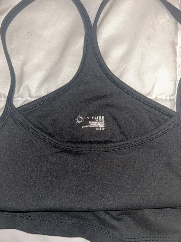 OFFLINE by Aerie Black Tank Top - Image 3