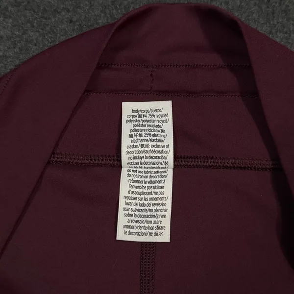 PINK Victoria’s Secret Relay Knit Jogger Pants Burgundy Athletic Lounge Sz Large - Image 11