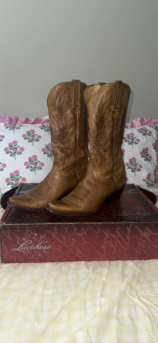 Lucchese Western Snip-Toe Boots - Image 2