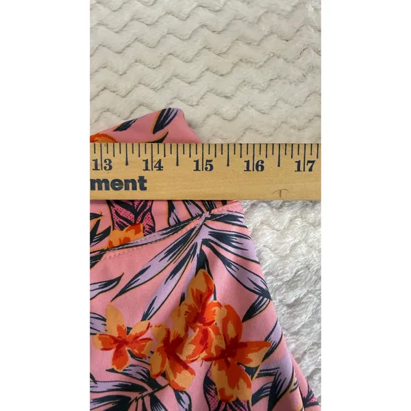 Tommy Bahama Golf Women Pink Tropical Floral Ruffle Hem Skort Large 4309 - Image 6